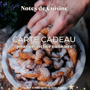 Carte cadeau - Cours de Cuisine