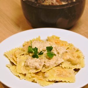 Ravioli à la courge, sauce aux noix - Notes de Cuisine
